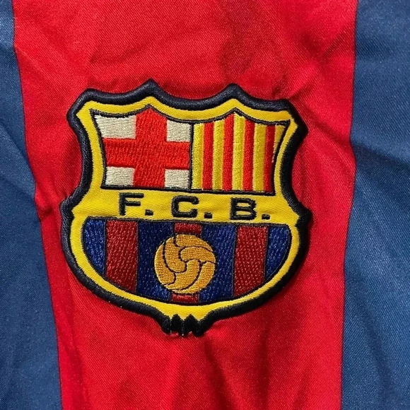 FC BARCELONA 2002-03 HOME SHIRT  PLAYER ISSUE NIKE JERSEY SOCCER ETO’O. RARE - Picture 3 of 10